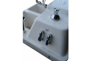 Оснащение жемчужной решёткой ванны Истра-4К